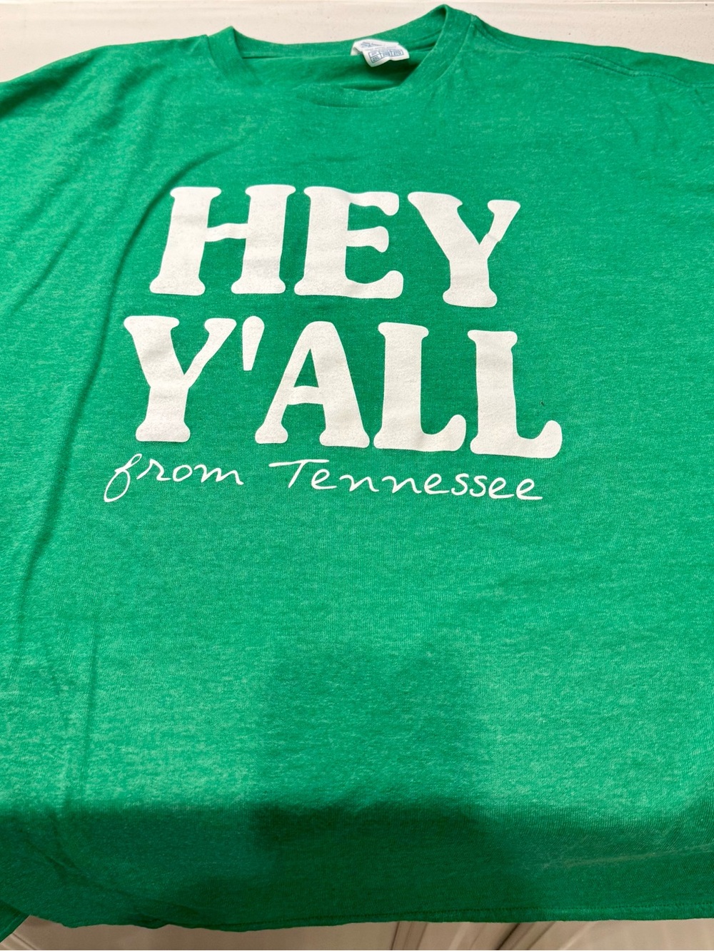 Green 'HEY Y'ALL / BYE Y’ALL from Tennessee' Graphic T‑Shirt